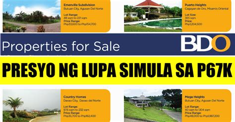 bdo properties for sale|Properties for sale .